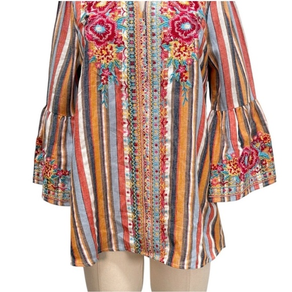 Savanna Jane South Beach Embroidered Top Size Small - Picture 8 of 14